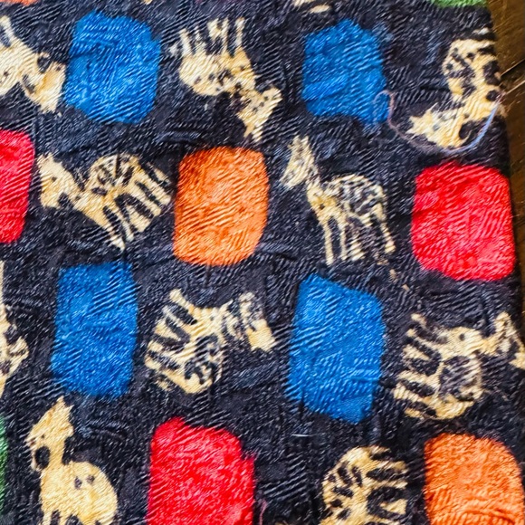 Vintage Ermenegildo Zegna 100% Silk Seide Men’s Tie Multicolored w/ Fun Print - Picture 2 of 8